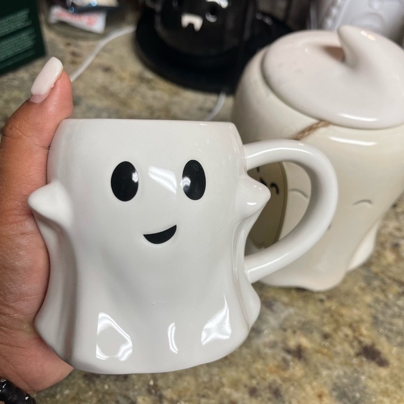 Halloween ghost mug / canister bundle 2 pieces - Picture 2 of 3